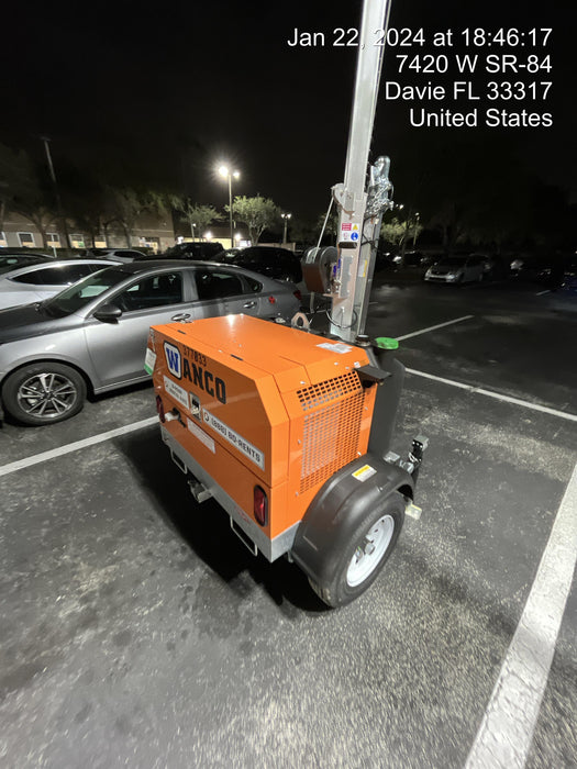 2023 Wanco WLTT-4MM4K Diesel, Deep Sea Controller, Shore Power Plug, Auto Start, (4) 350W LED Floodlights, 4kW Generator, 60 Gal Fuel Tank, 2" Ball, T3