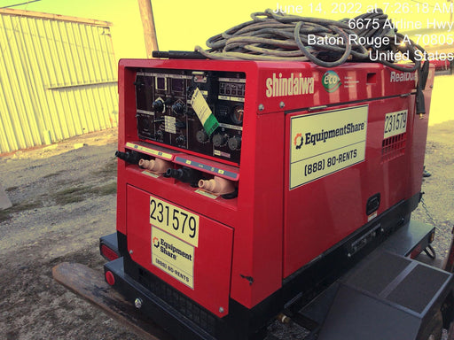 2022 Shindaiwa DGW400MDL Kubota D902 Engine, 23 HP, Dual Op Welder, Wire, Arc, Droop Stick, Tig, and CC Stick Functionality, Simulphase, 3 Phase and 1 Phase Gen Output, Single Axle NB Trlr, Slr Trckl Chrg 12V 12W, Fire Ext