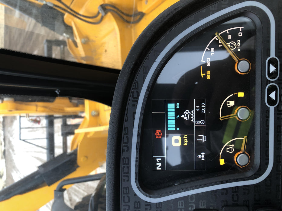 2019 JCB 512-56 Cab/Heat/Air, 109 HP, Solid Tires, STD Worklight, Beacon, Aux Hydraulics, Lifting Eye, Back up Alarm w/66" Carriage/60" Forks