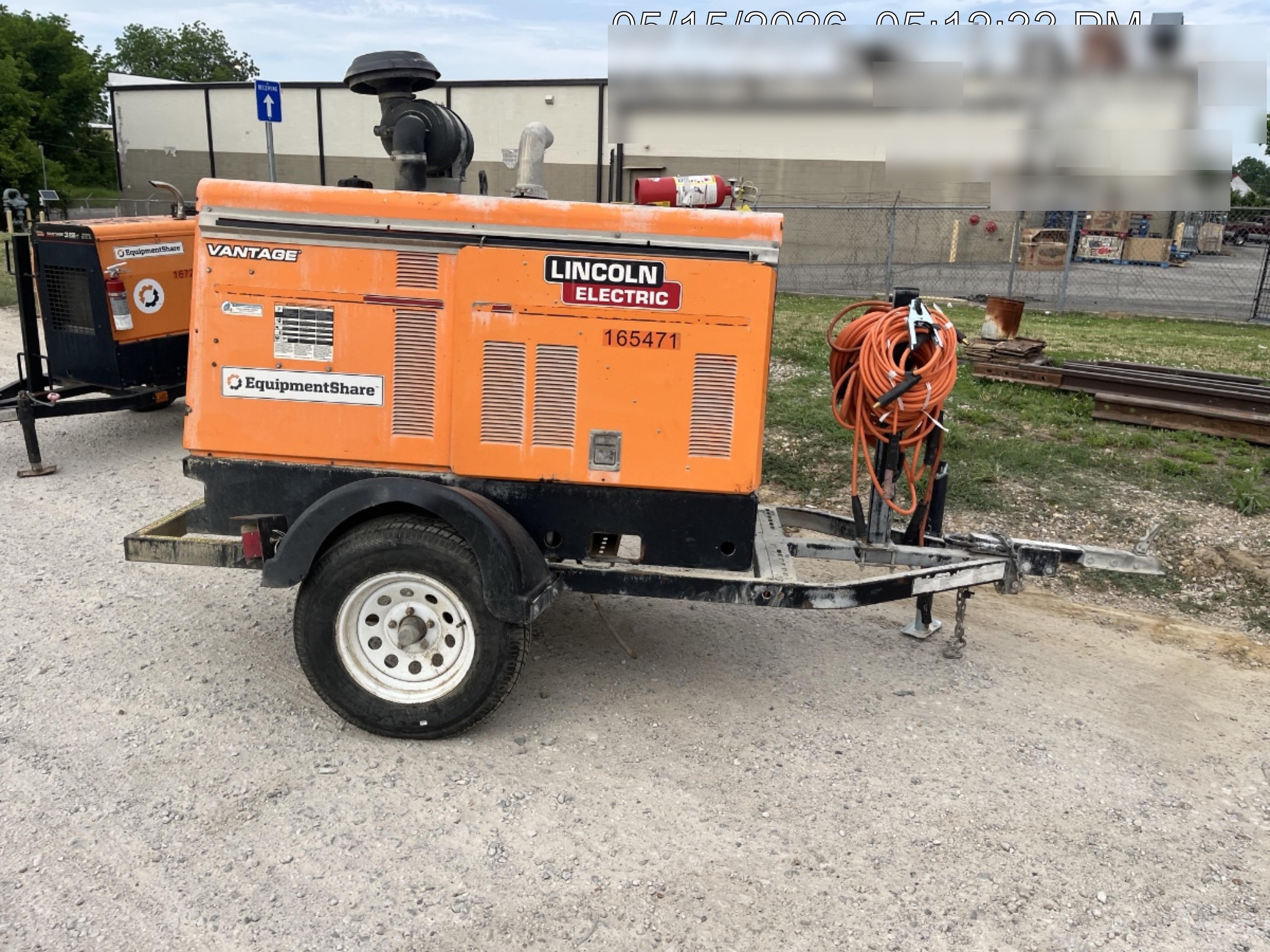 2021 Lincoln Electric Vantage 549X Ready Pak 3, ORANGE (includes trailer, cable rack, fender light kit)