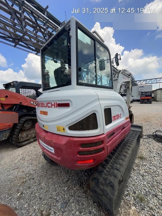 2020 Takeuchi TB-235-2CR Cab/Heat/Air, Rubber Tracks, Manual TAG QC