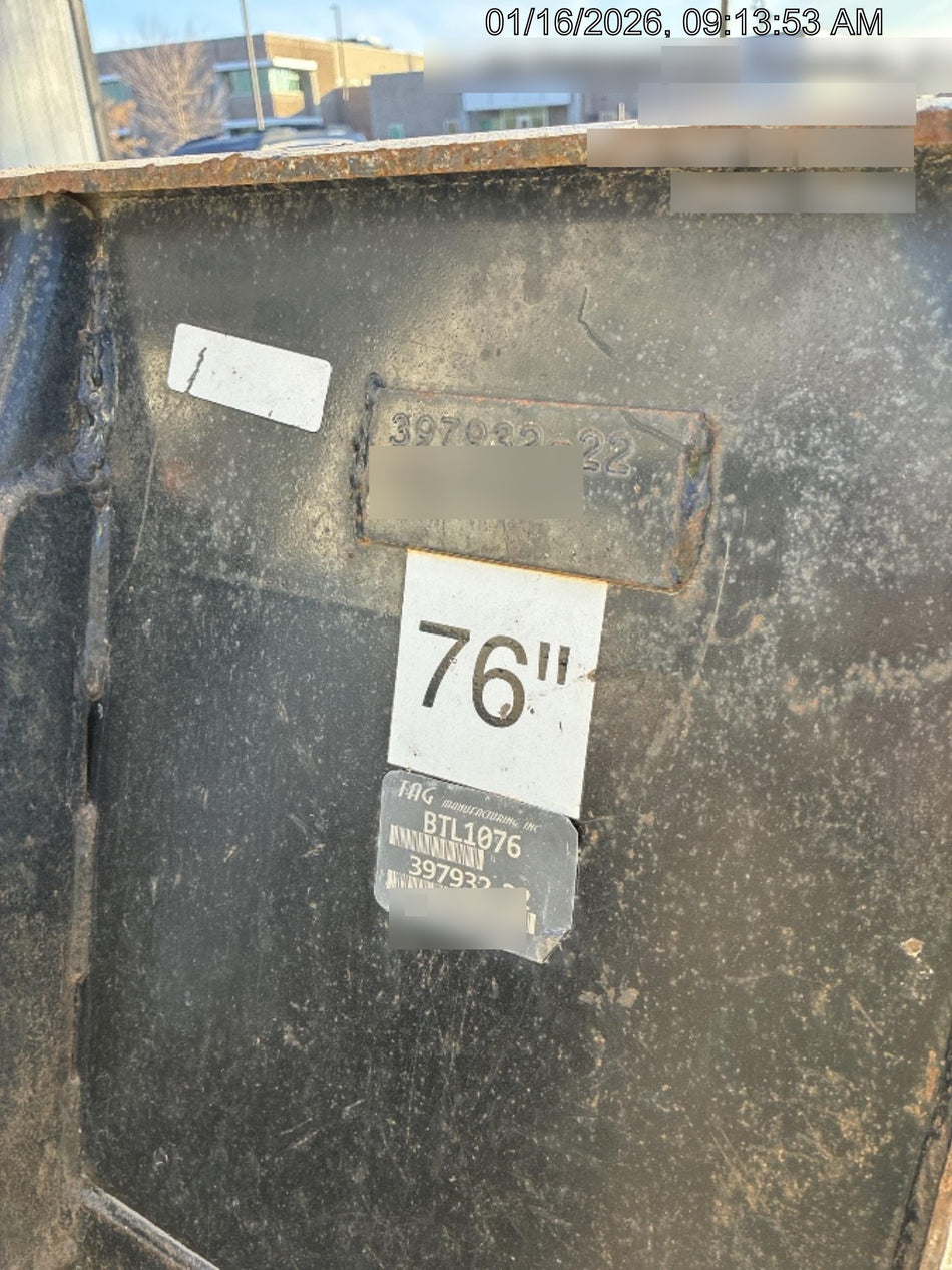 2023 TAG MANUFACTURING 76" Smooth Bucket - Tag