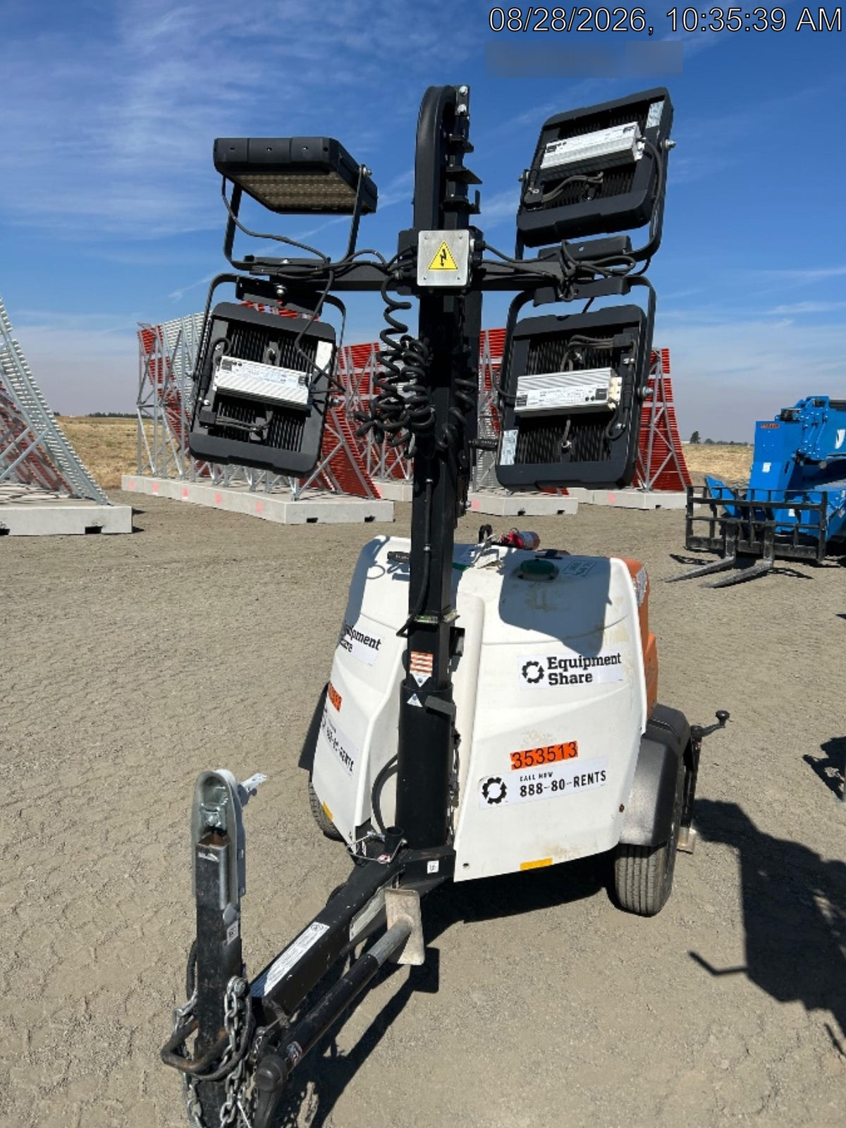 2023 Generac MLT2 Diesel, Flex Switch 120V Input, Powerzone Controller, (4) 320W LED Lights, 4kW Generator, 39.9 Gal Fuel Tank, 2" Ball, T3