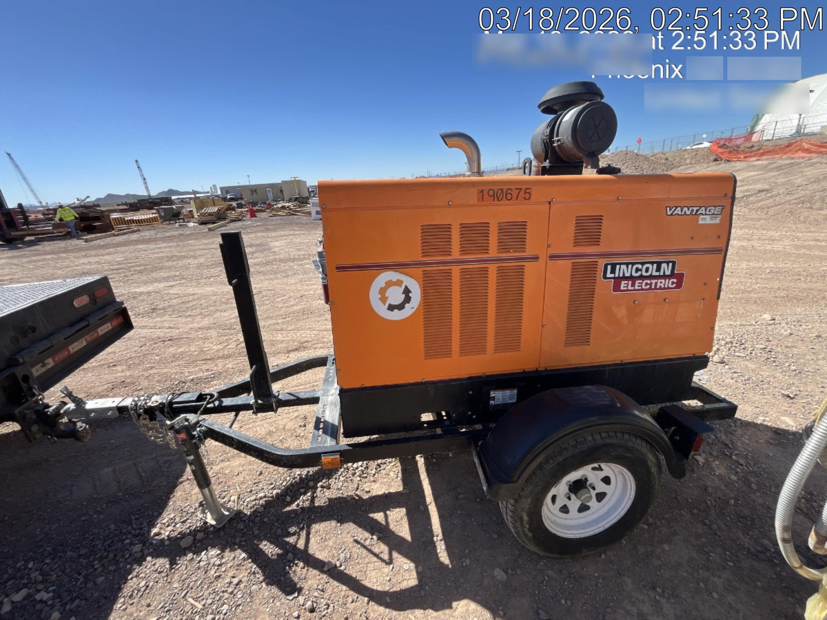 2021 Lincoln Electric Vantage 549X Ready Pak 3, ORANGE (includes trailer, cable rack, fender light kit)