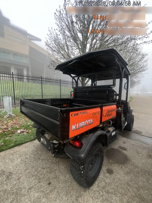 2020 Kubota RTV-X1140W-H 4WD utility cart -LED strobe -Windshield tempered glass -Plastic canopy -Wire harness kit -Backup alarm
