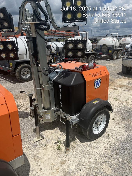 2024 Wanco WLTT-4MM4K Diesel, Mitsubishi L2E, 9.0HP @1800 rpm, Deep Sea Controller, Shore Power Plug, Auto Start, (4) 350W LED Floodlights, 4kW Generator, 60 Gal Fuel Tank, 2" Ball, T3
