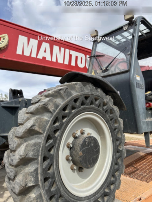 2018 Manitou MTA10055 Manitou MTA 10055 (open ROPS) w/Cab/Heat/AC, Work Lights/Strobe, Aux Hyd, Solid Tires, Lift Hook, 66" Carriage, 60" Forks