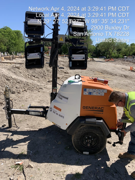 2024 Generac MLT2 Diesel, Flex Switch 120V Input, Powerzone Controller, 
(4) 320W LED Lights, 4kW Generator, 39.9 Gal Fuel Tank, 2" Ball, T3