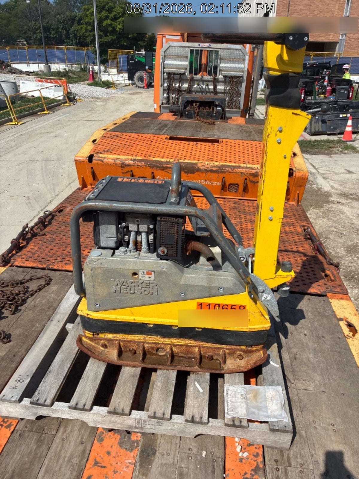 2020 Wacker Neuson DPU4545HEH Walk Behind Reversible Plate Compactor, Diesel