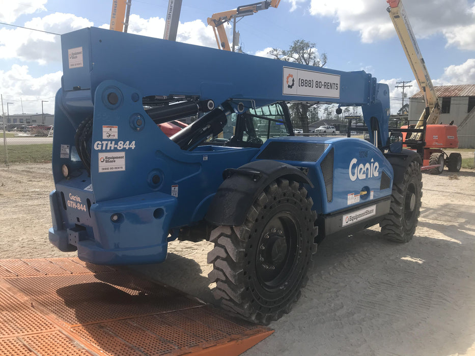 2020 Genie GTH-844 Cab/Heat/Air, Solid Tires, Work Lights, Beacon, Aux Hydraulics, Back up Alarm, Lifting Eye
