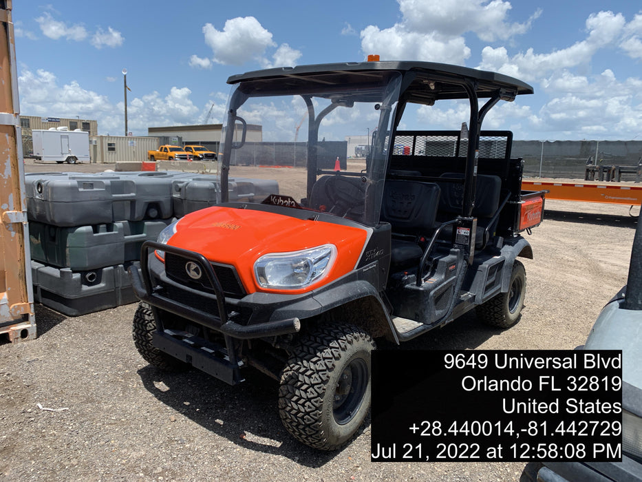 2022 Kubota RTV-X1140W-H Plastic Canopy, Windshield Acrylic Clear, LED Strobe Light, Wire Harness Kit, Back up Alarm