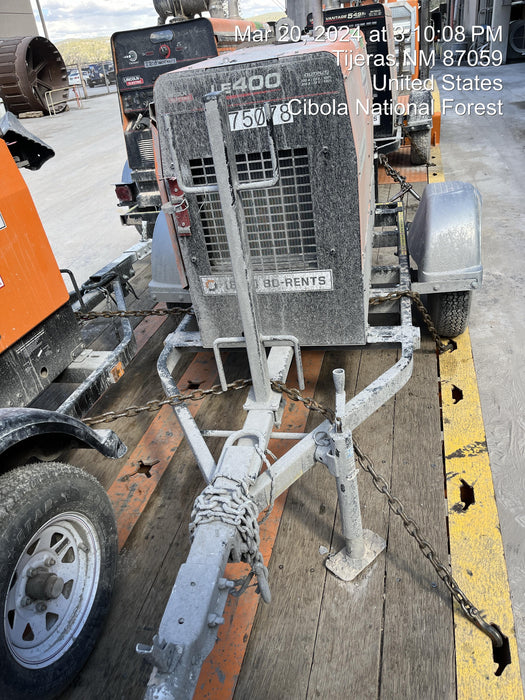 2022 Lincoln Electric LE400 Kubota V1505, Trlr, Cable Rack, Light Kit, ES Decals, T3