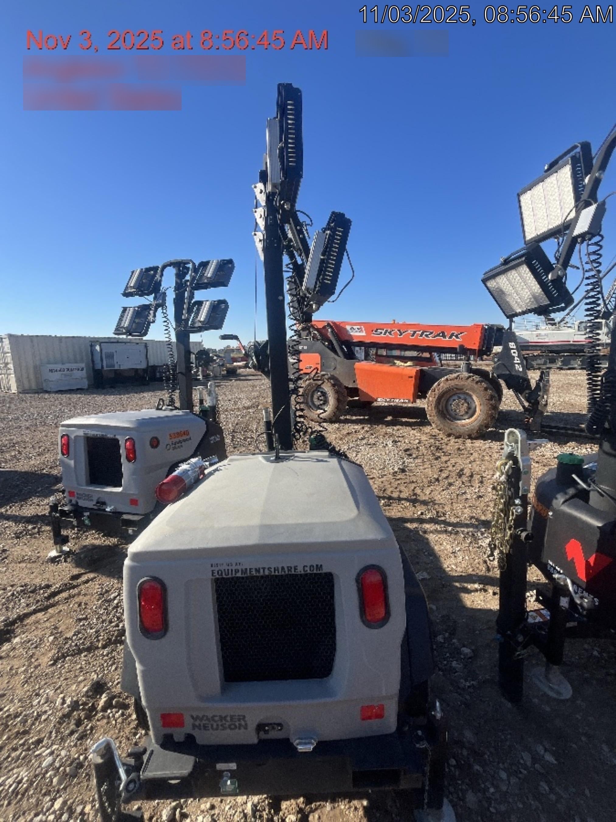 2024 Wacker Neuson LTT4 Diesel, Kohler KDW702, Deep Sea Controller, Auto Start, LED 320W, Bypass Outlet, T3