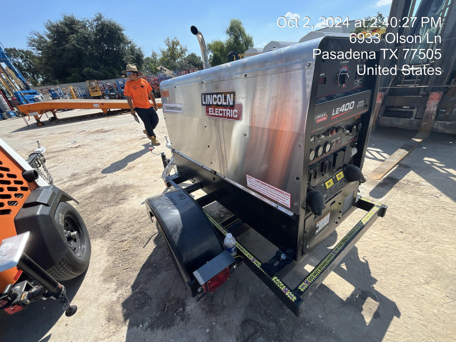 2024 Lincoln Electric LE400 Kubota V1505, Trlr, Cable Rack, Light Kit, ES Decals, T3