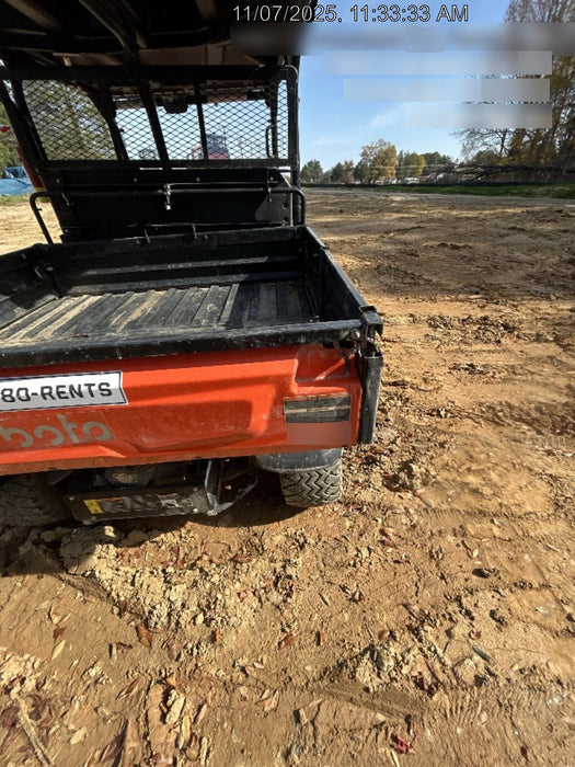 2021 Kubota RTV-X1140W-H Plastic Canopy, Windshield Acrylic Clear, LED Strobe Light, Wire Harness Kit, Back up Alarm