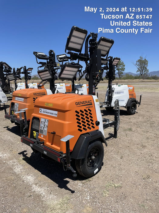 2024 Generac MLT2 Diesel, Flex Switch 120V Input, Powerzone Controller, 
(4) 320W LED Lights, 4kW Generator, 39.9 Gal Fuel Tank, 2" Ball, T3