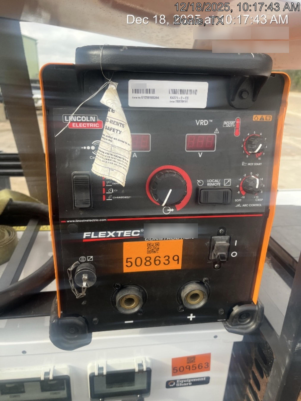 2025 LINCOLN ELECTRIC FLEXTEC 350X