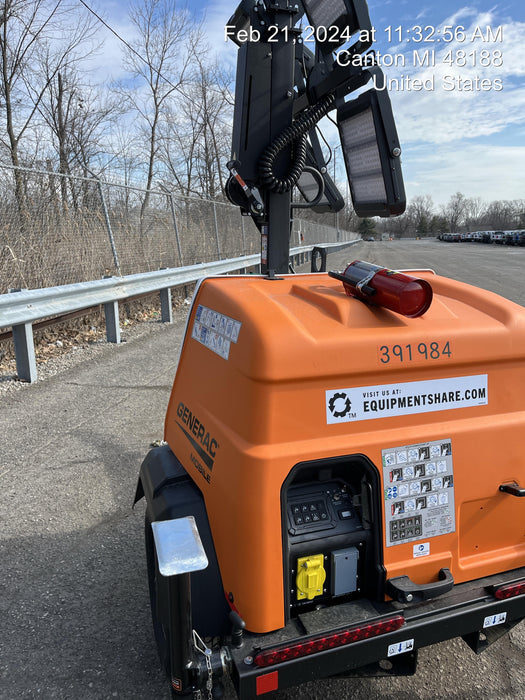 2024 Generac MLT2 Diesel, Flex Switch 120V Input, Powerzone Controller, 
(4) 320W LED Lights, 4kW Generator, 39.9 Gal Fuel Tank, 2" Ball, T3