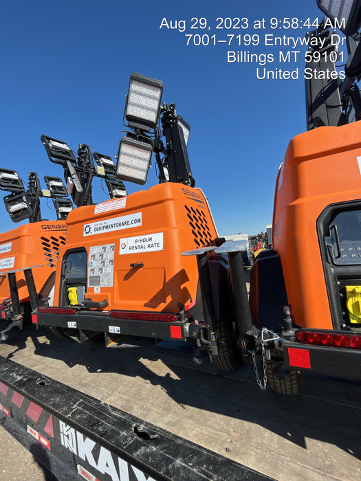 2023 Generac MLT2 Diesel, Flex Switch 120V Input, Powerzone Controller, (4) 320W LED Lights, 4kW Generator, 39.9 Gal Fuel Tank, 2" Ball, T3