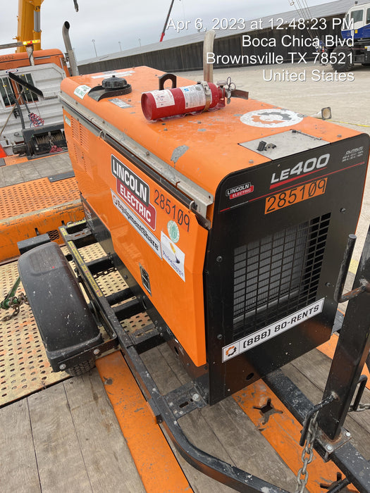 2022 Lincoln Electric LE400 Kubota V1505, Trlr, Cable Rack, Light Kit, ES Decals, T3