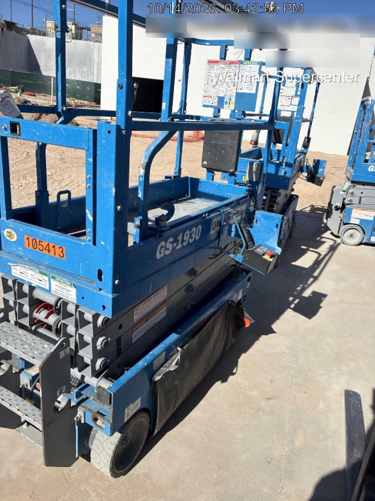 2020 Genie GS-1930 Solid Non Marking Tires, Beacon, Folding rails with half height swing gate