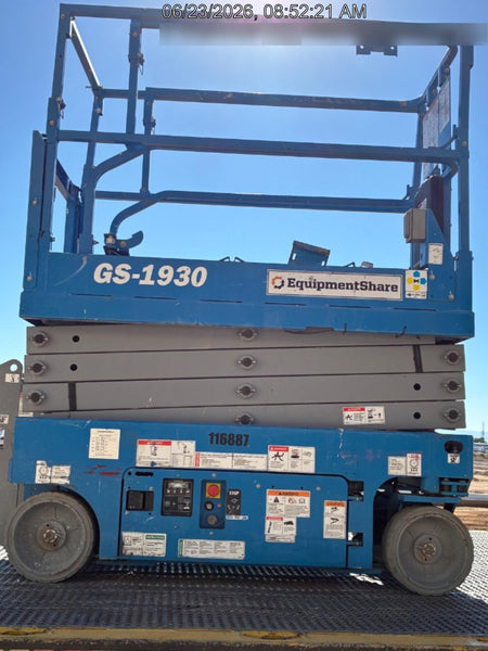 2020 Genie GS-1930 Solid Non Marking Tires, Beacon, Folding rails with half height swing gate