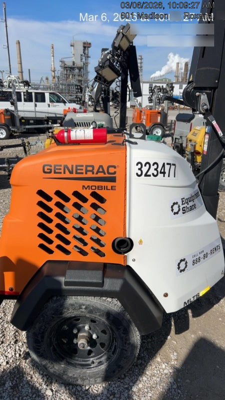 2023 Generac MLT2 Diesel, Flex Switch 120V Input, Powerzone Controller, (4) 320W LED Lights, 4kW Generator, 39.9 Gal Fuel Tank, 2" Ball, T3