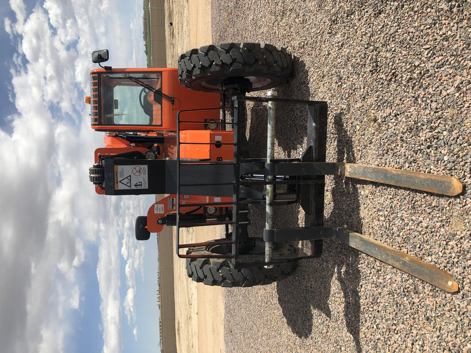 2019 Skytrak 6036 Cab/Heat/Air, Solid Tires, LED Work Lights, Beacon w/50" Carriage, 48" Pallet Forks