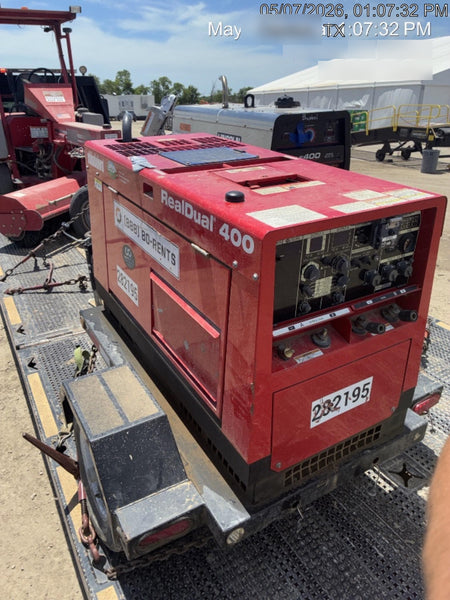 2022 Shindaiwa DGW400MDL Kubota D902 Engine, 23 HP, Dual Op Welder, Wire, Arc, Droop Stick, Tig, and CC Stick Functionality, Simulphase, 3 Phase and 1 Phase Gen Output, Single Axle NB Trlr, Slr Trckl Chrg 12V 12W, Fire Ext