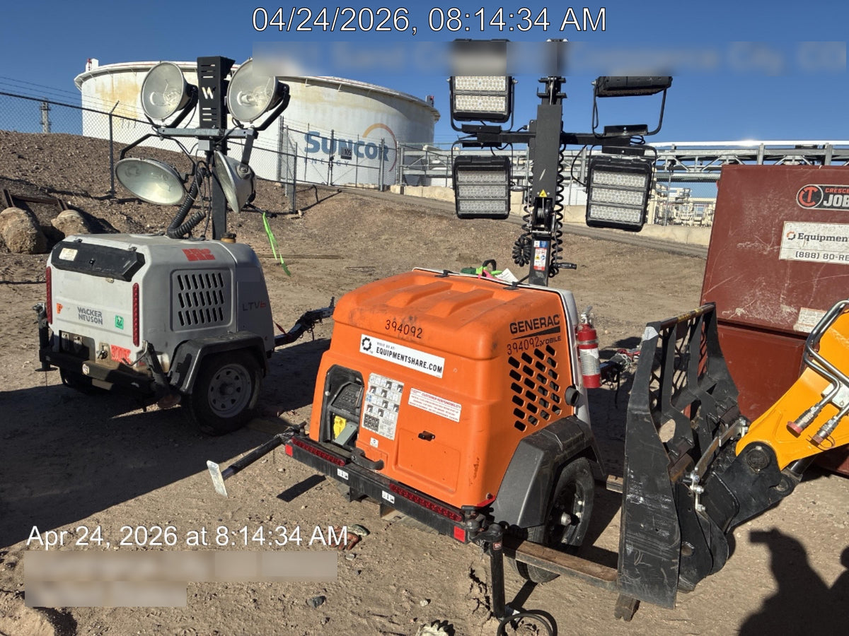 2024 Generac MLT2 Diesel, Flex Switch 120V Input, Powerzone Controller, 
(4) 320W LED Lights, 4kW Generator, 39.9 Gal Fuel Tank, 2" Ball, T3