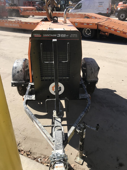 2021 Lincoln Electric Vantage 322 Vantage 322 Ready Pak 3 w/ Decals, ORANGE (includes trailer, cable rack, fender light kit) NO Telematics