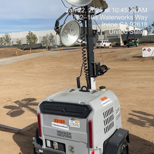 2019 Wacker Neuson LTV6L-MH Wacker Neuson LTV6L Mobile Light Tower w/Fuel Level Sensor Installed