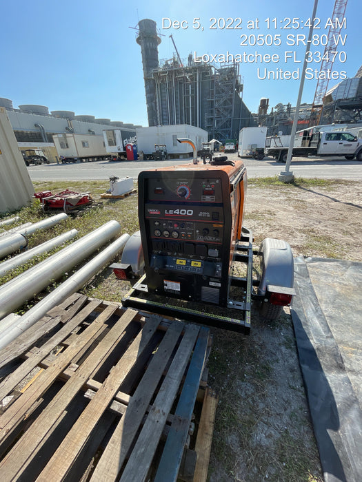 2022 Lincoln Electric LE400 Kubota V1505, Trlr, Cable Rack, Light Kit, ES Decals, T3