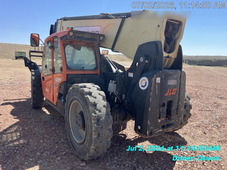 2019 JLG 1255 JLG 1255 T4F w/Full Cab, HVAC, Solid Tires, Work Lights/Beacon, 60" Carriage/Forks