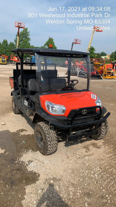 2021 Kubota RTV-X1140W-H Plastic Canopy, Windshield Acrylic Clear, LED Strobe Light, Wire Harness Kit, Back up Alarm
