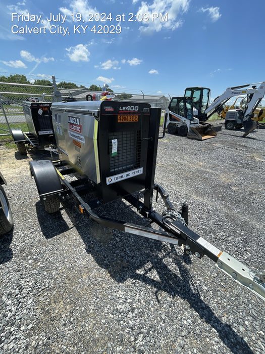 2024 Lincoln Electric LE400 Kubota V1505, Trlr, Cable Rack, Light Kit, ES Decals, T3
