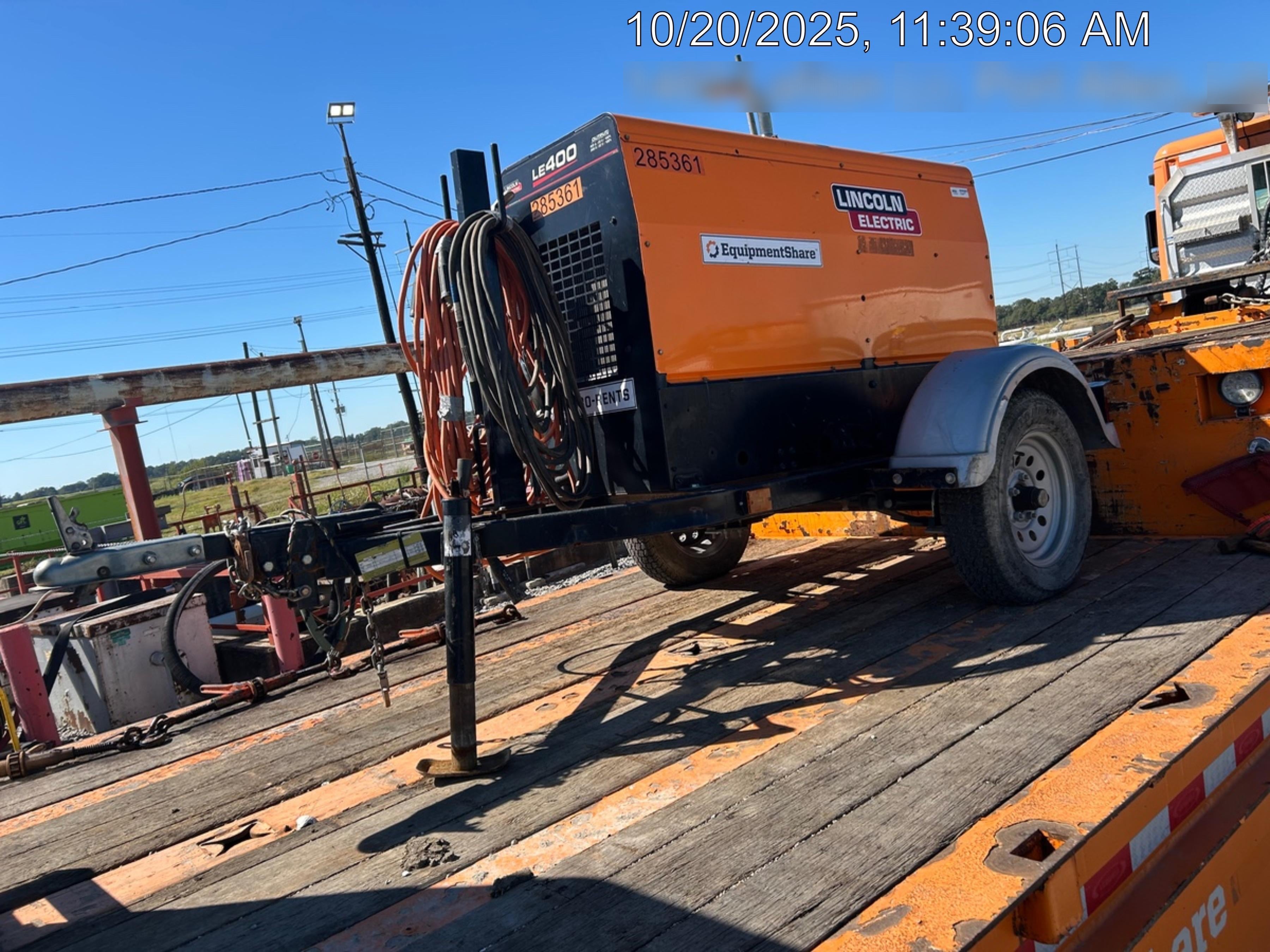 2022 Lincoln Electric LE400 Kubota V1505, Trlr, Cable Rack, Light Kit, ES Decals, T3