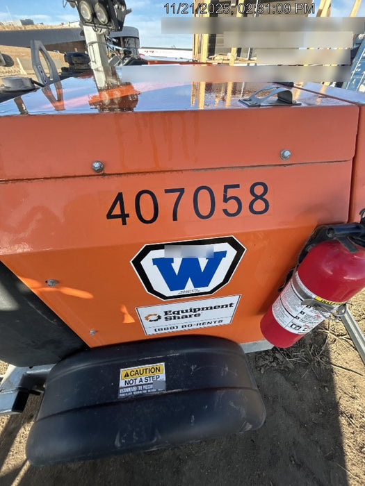 2024 Wanco WLTT-4MM4K Diesel, Deep Sea Controller, Shore Power Plug, Auto Start, (4) 350W LED Floodlights, 4kW Generator, 60 Gal Fuel Tank, 2" Ball, T3