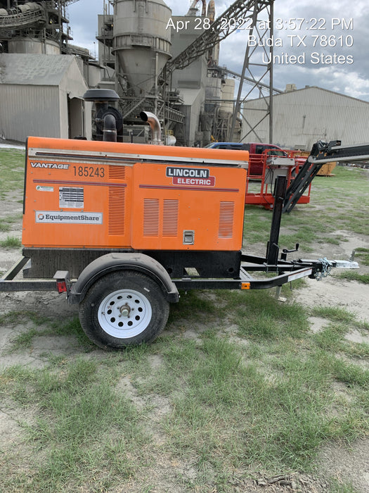 2021 Lincoln Electric Vantage 549X Ready Pak 3, ORANGE (includes trailer, cable rack, fender light kit)