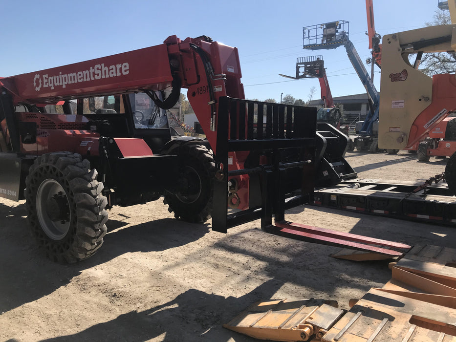 2020 Manitou MTA8044 74hp T4F, Cab/Heat/Air, Cab and Boom LED work lights, Auxiliary Hydraulics, Solid Tires, Amber strobe, Lift Hook w/66" Carriage, 60" Forks