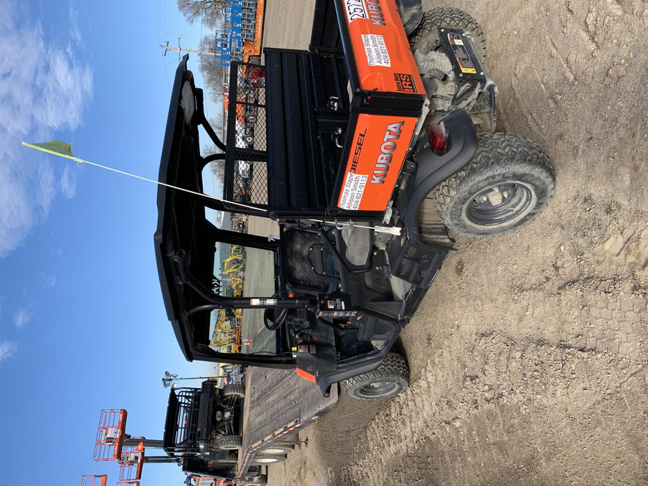 2019 Kubota RTV-X1140 4wd Utility Cart, LED Strobe, Windshield Tempered Glass, Pastic Canopy, Wire Harness Kit, Backup Alarm