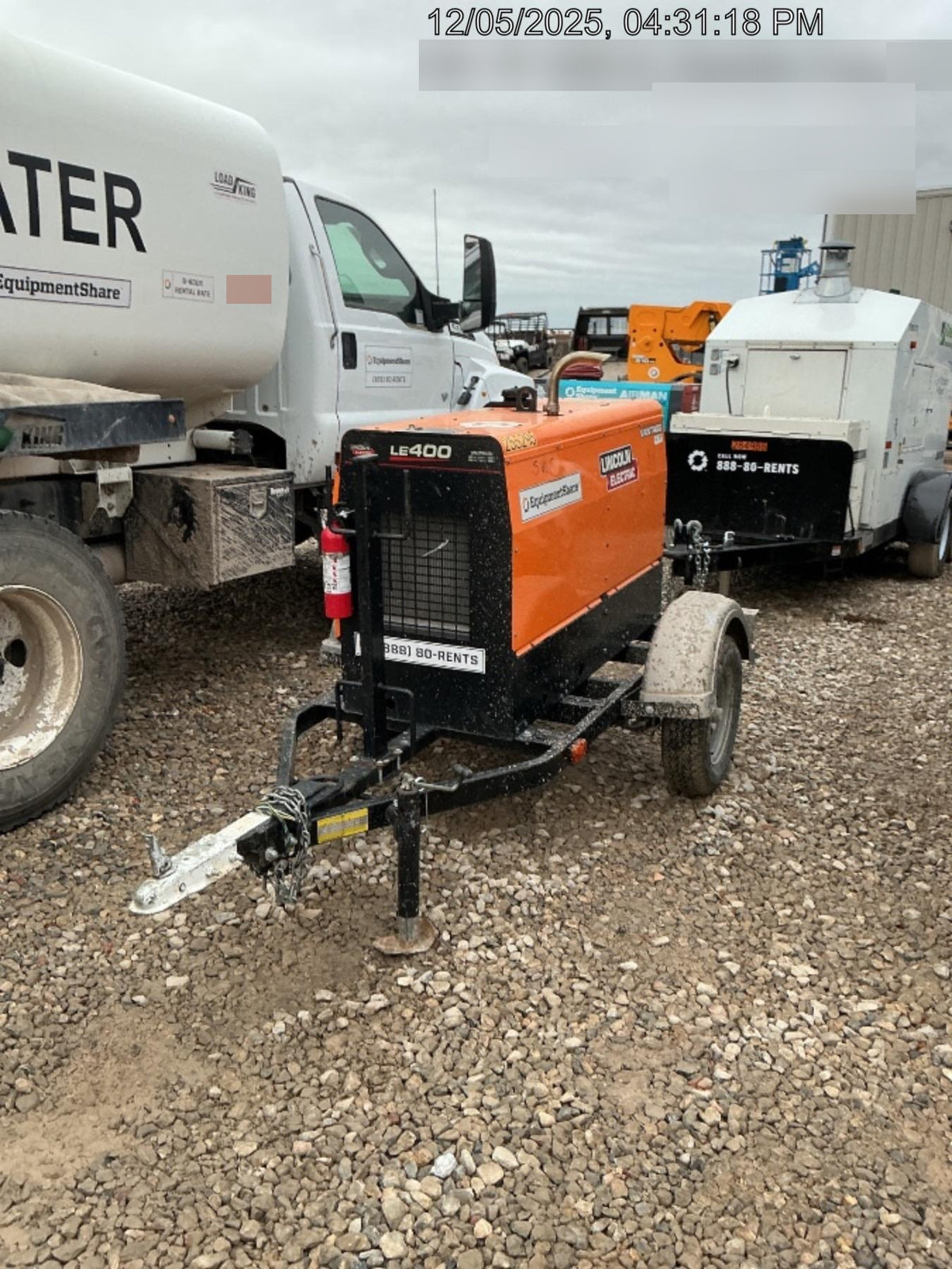 2022 Lincoln Electric LE400 Kubota V1505, Trlr, Cable Rack, Light Kit, ES Decals, T3