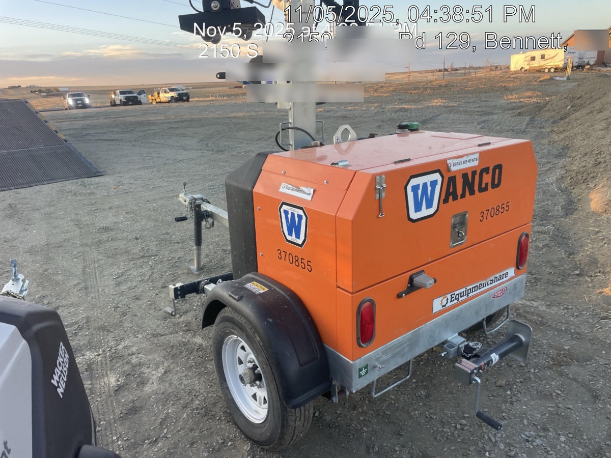 2023 Wanco WLTT-4MM4K Diesel, Deep Sea Controller, Shore Power Plug, Auto Start, (4) 350W LED Floodlights, 4kW Generator, 60 Gal Fuel Tank, 2" Ball, T3