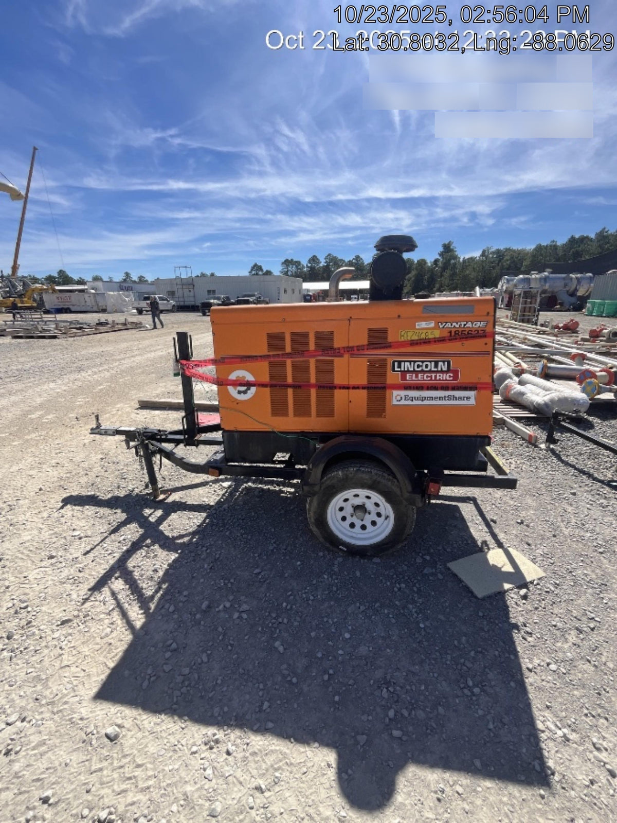 2021 Lincoln Electric Vantage 549X Ready Pak 3, ORANGE (includes trailer, cable rack, fender light kit)
