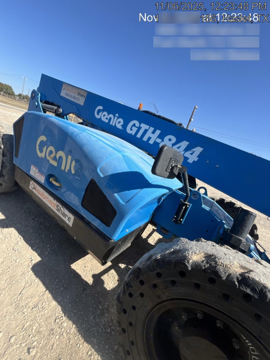 2018 Genie GTH-844 Genie GTH-844D w/Open ROPS, FF Tires, Work Light/Beacon, 60" Carriage and Forks