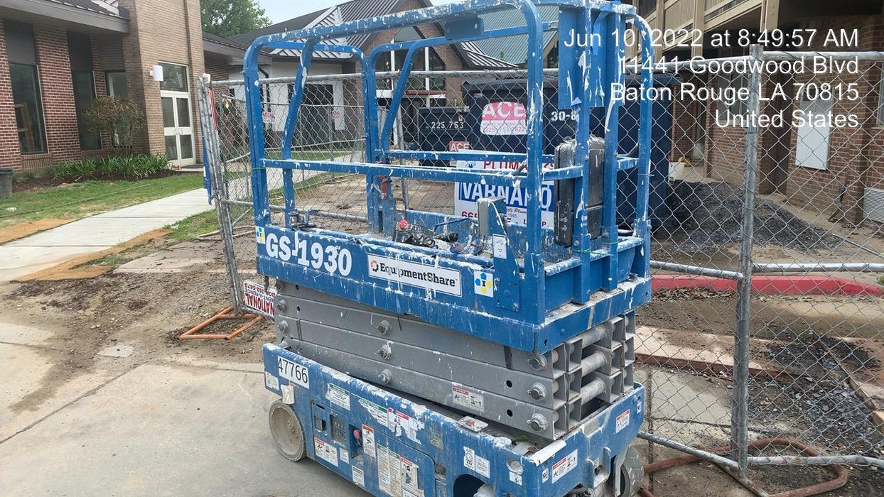 2019 Genie GS-1930 Fixed Rails with Chain Entry