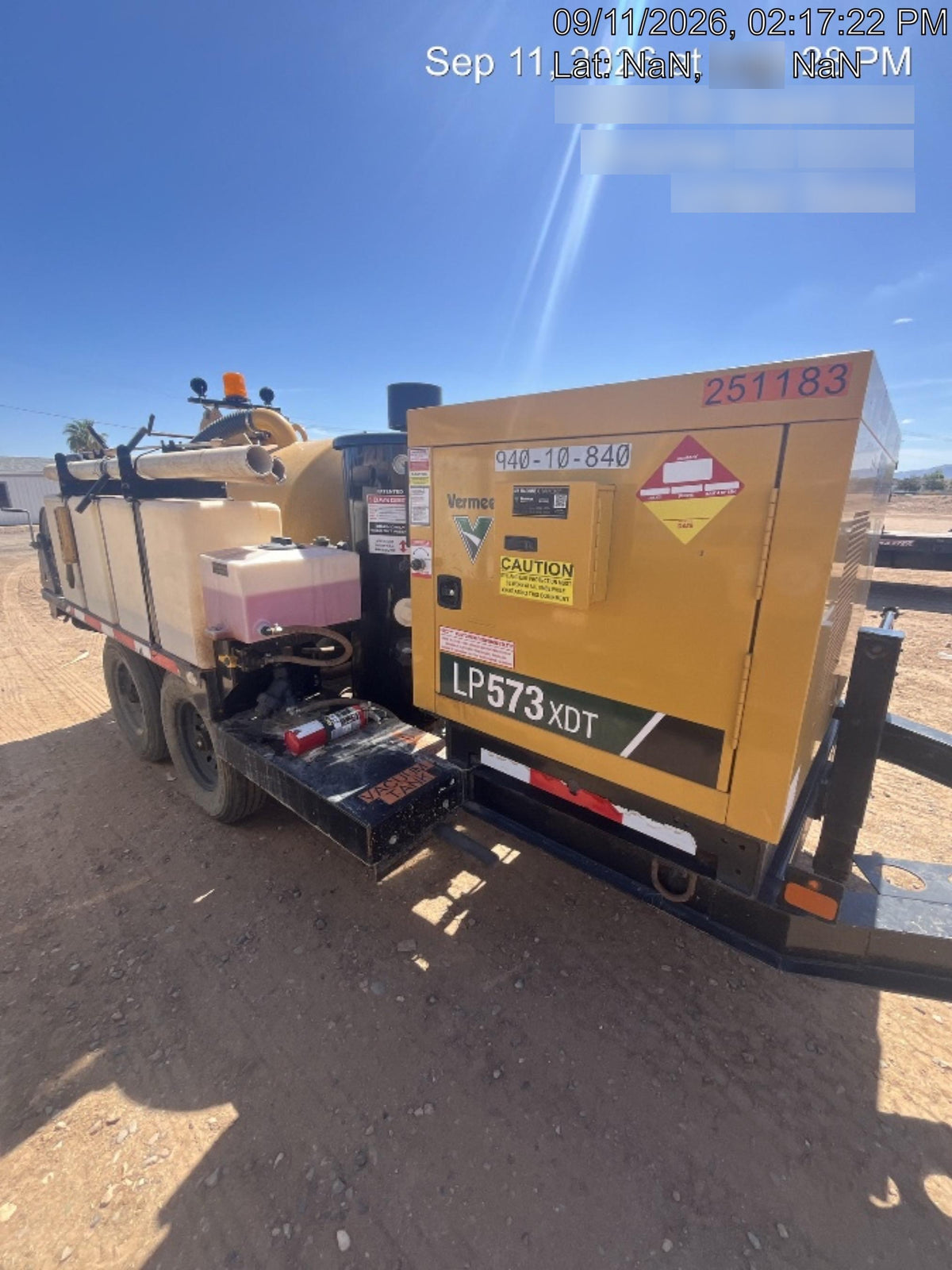2022 Vac-Tron LP573XDT T4 Koehler Diesel Engine, 500 Gallon Debris Tank, x2 100 Gallon Water Tanks