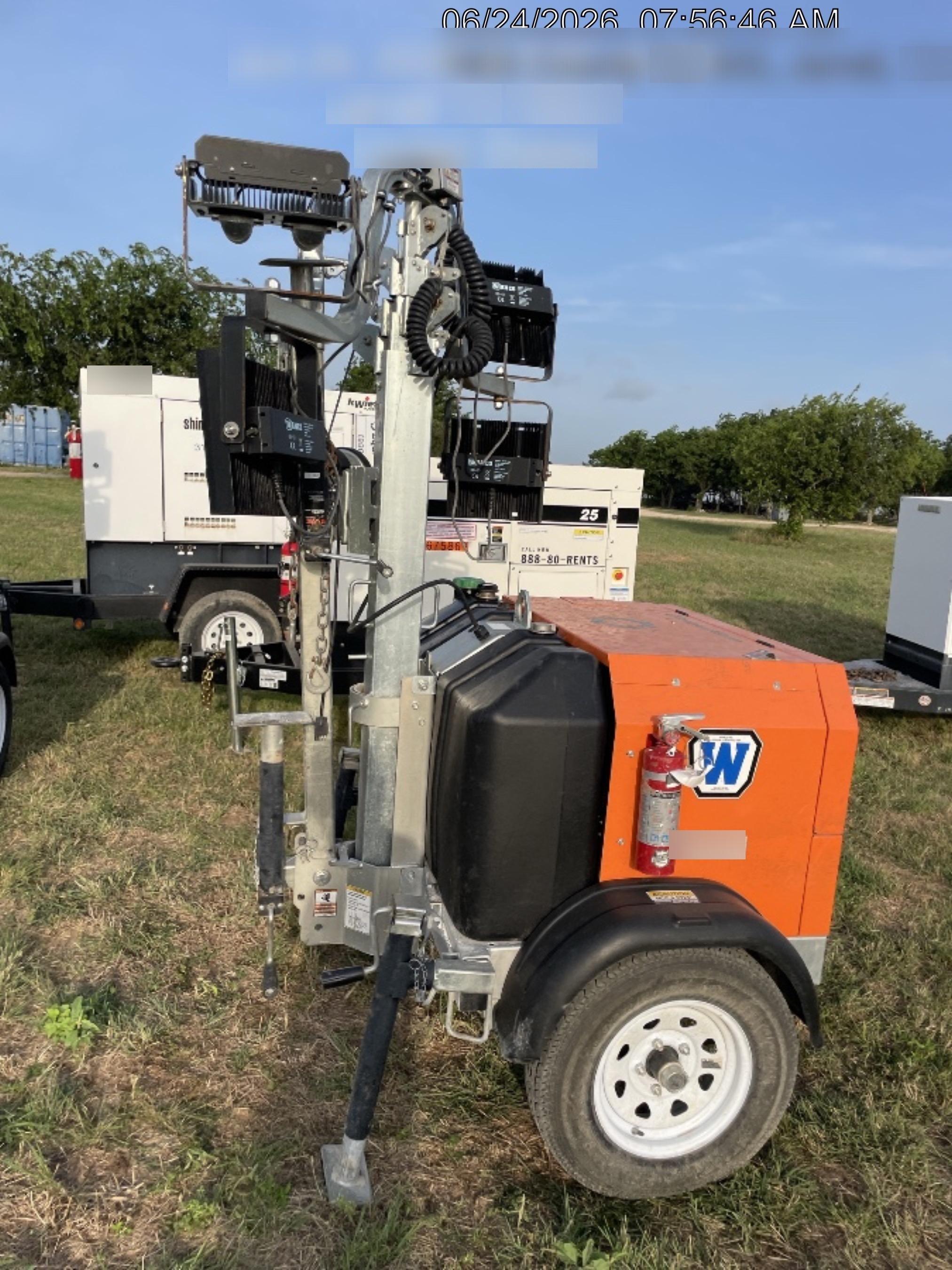 2024 Wanco WLTT-4MM4K Diesel, Deep Sea Controller, Shore Power Plug, Auto Start, (4) 350W LED Floodlights, 4kW Generator, 60 Gal Fuel Tank, 2" Ball, T3