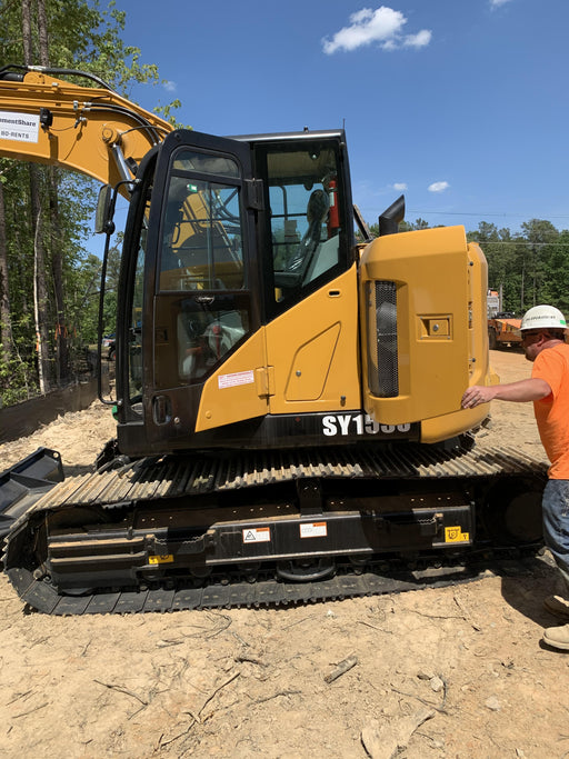 2020 Sany SY155U Rubber Tracks, Front Blade