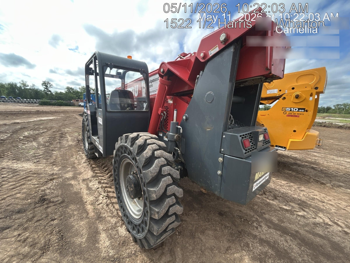 2018 Manitou MTA10055 Manitou MTA 10055 w/Cab/Heat/AC, Work Lights/Strobe, Aux Hyd, Solid Tires, Lift Hook, 66" Carriage, 60" Forks